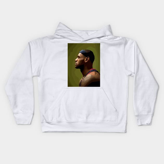 Lebron James Kids Hoodie by Playful Creatives